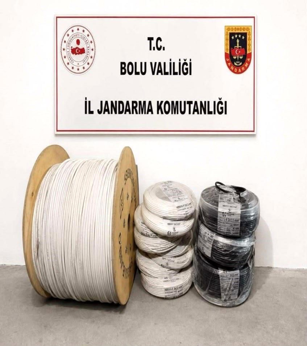 Bolu\'da Kablo Hırsızları Yakalandı