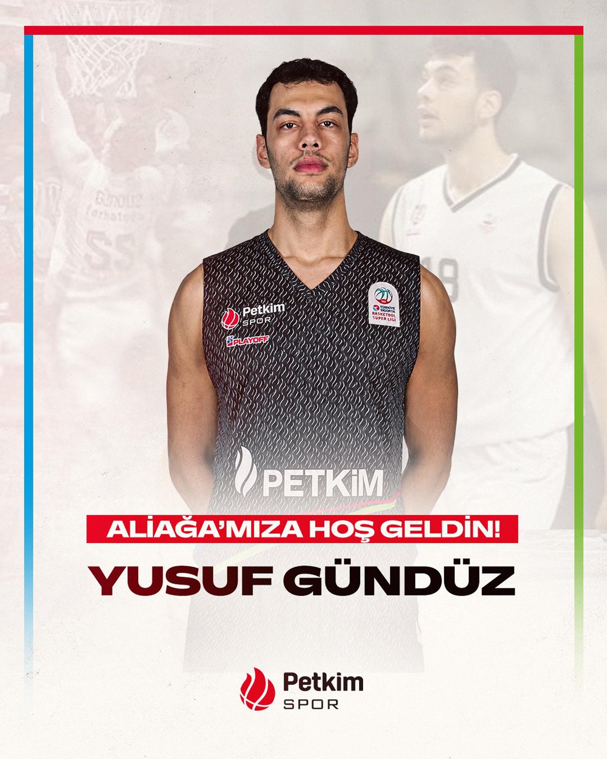 Petkimspor, genç pivot Yusuf Gündüz\'ü kadrosuna kattı