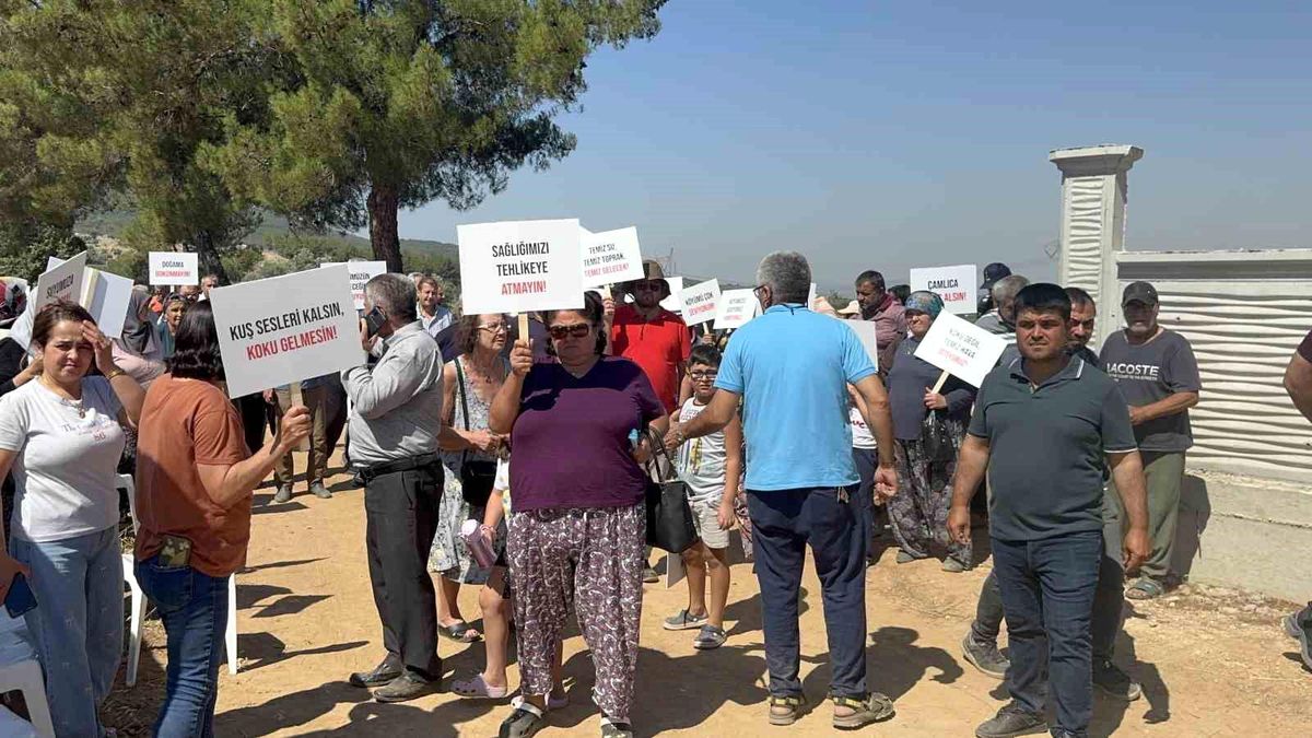 Tavuk çiftliği projesine mahalleliden tepki
