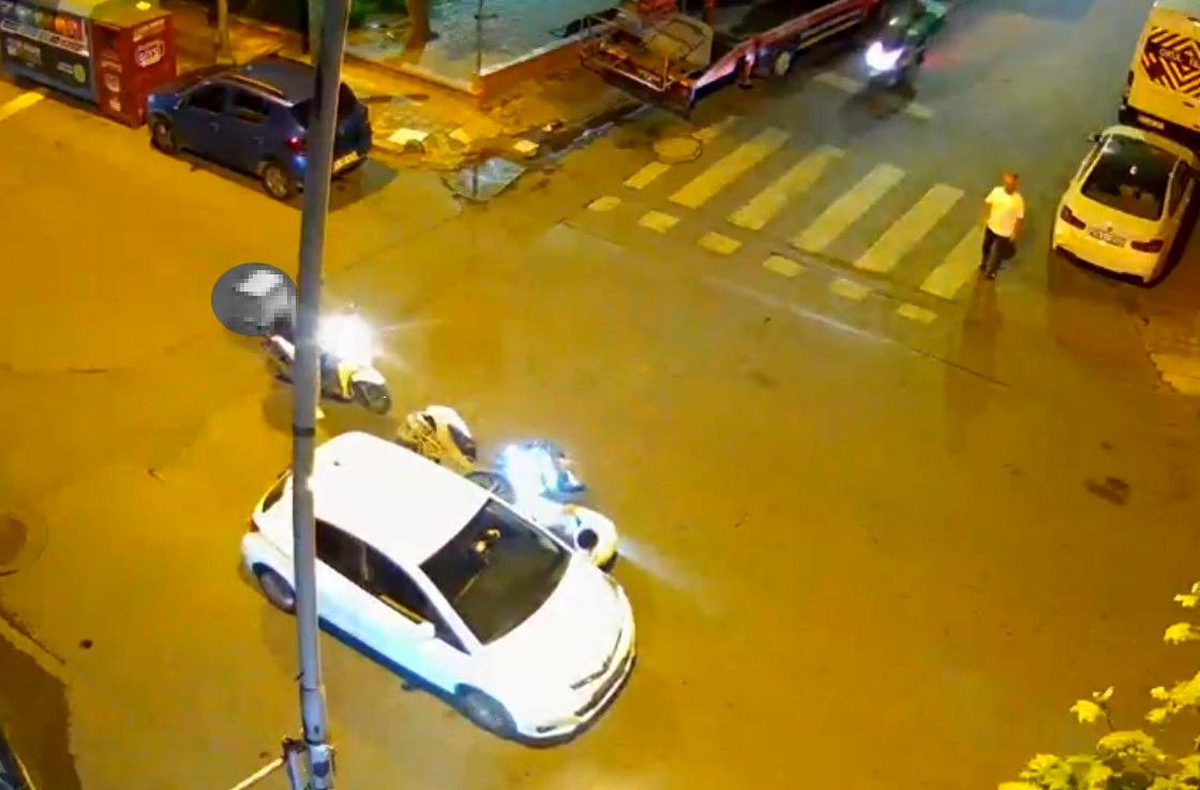 Bahçelievler\'de Motosiklet Kazası