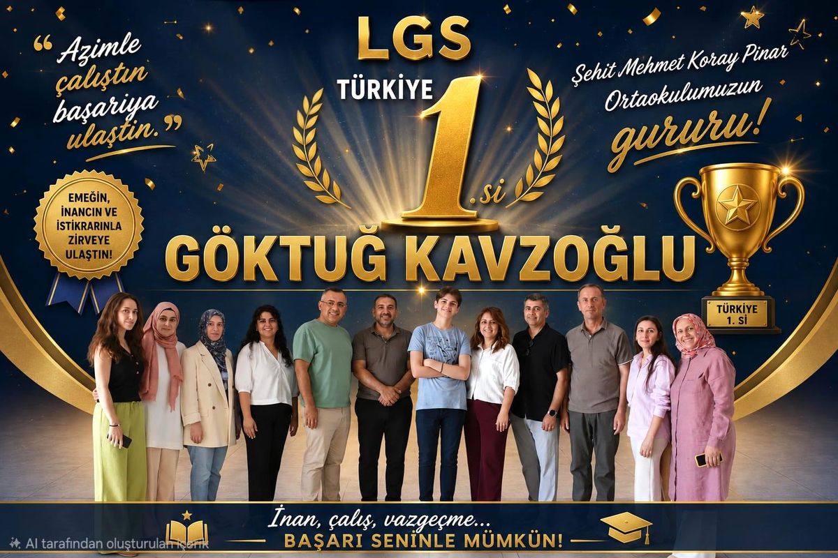 Bursalı öğrenci LGS\'de tam puanla Türkiye birincisi