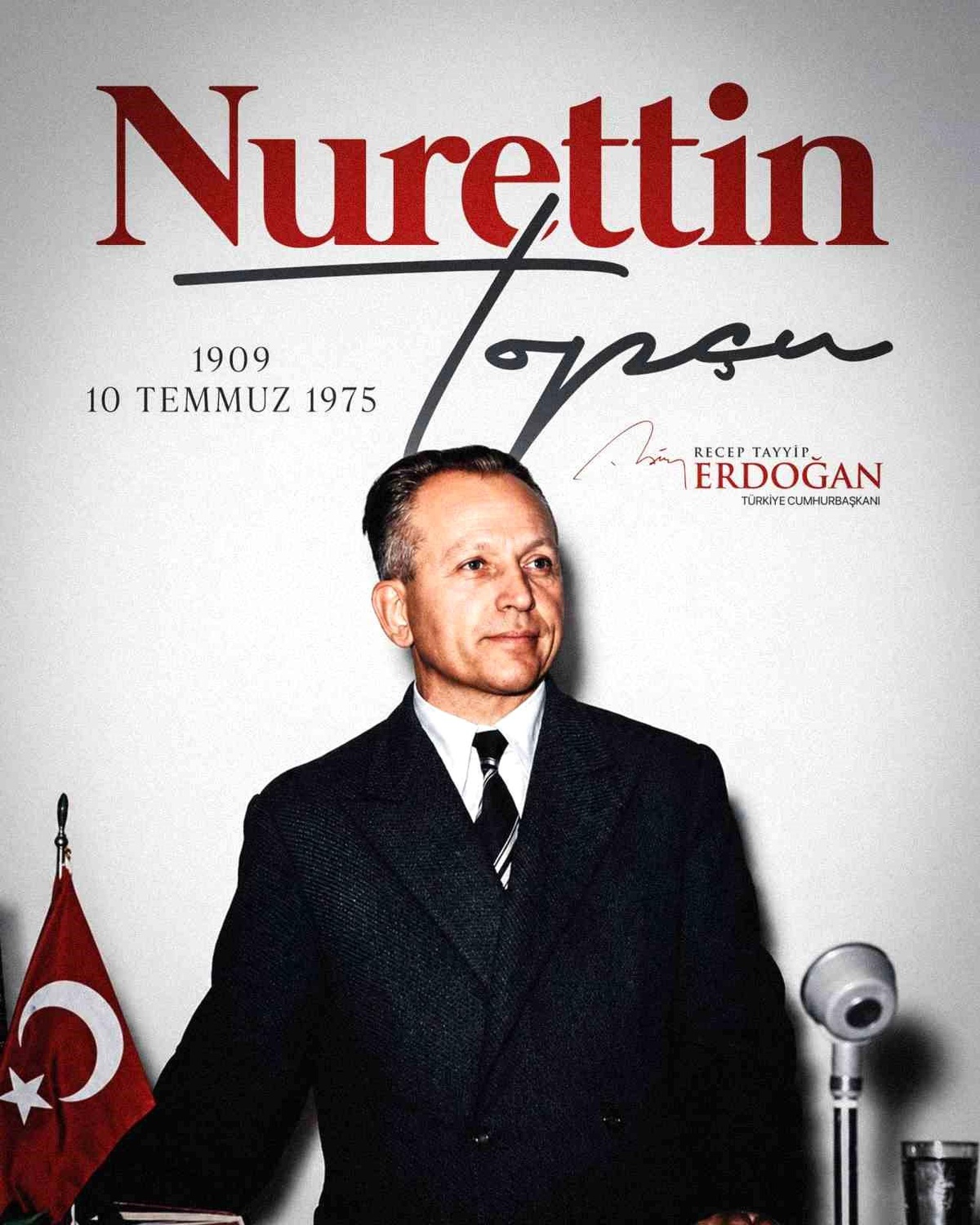 Erdoğan, Nurettin Topçu\'yu andı