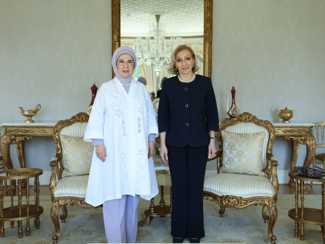 Emine Erdoğan, Lübnan Başbakanı'nın eşini ağırladı