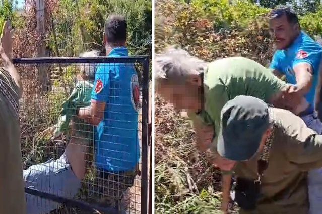 Kendini yakmak isteyen yaşlı kadın makilik alanı ateşe verdi