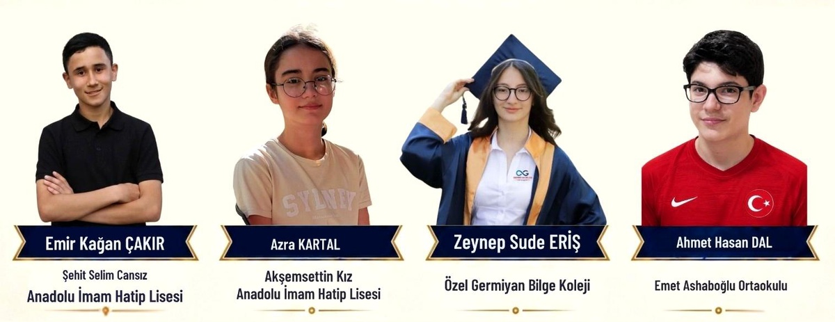 Kütahya\'dan LGS\'de Tam Puan: 4 Öğrenci Türkiye Birincisi