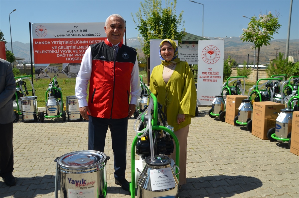 Muş\'ta Manda Yetiştiricilerine Destek