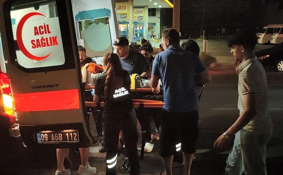 Kuşadası\'nda Motosiklet Kazası