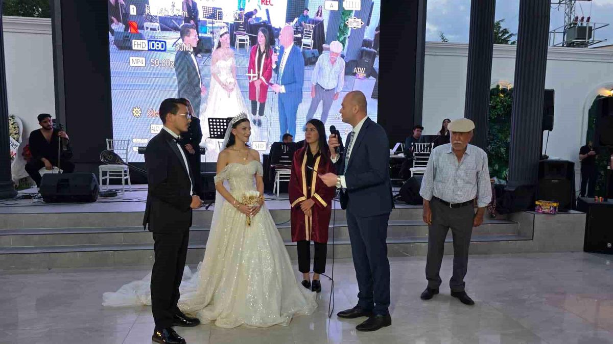Şehit kızı Ayşegül Oymak dünya evine girdi