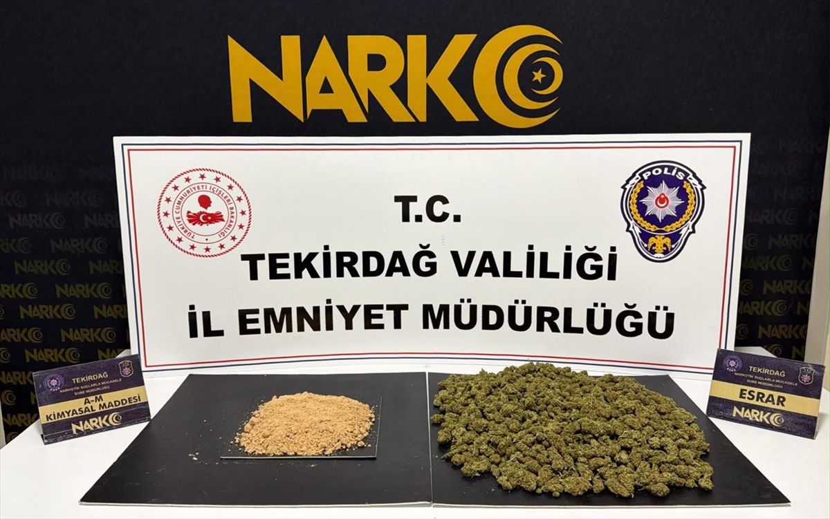 Çorlu\'da Uyuşturucu Operasyonu: 1 Kg Esrar Ele Geçirildi