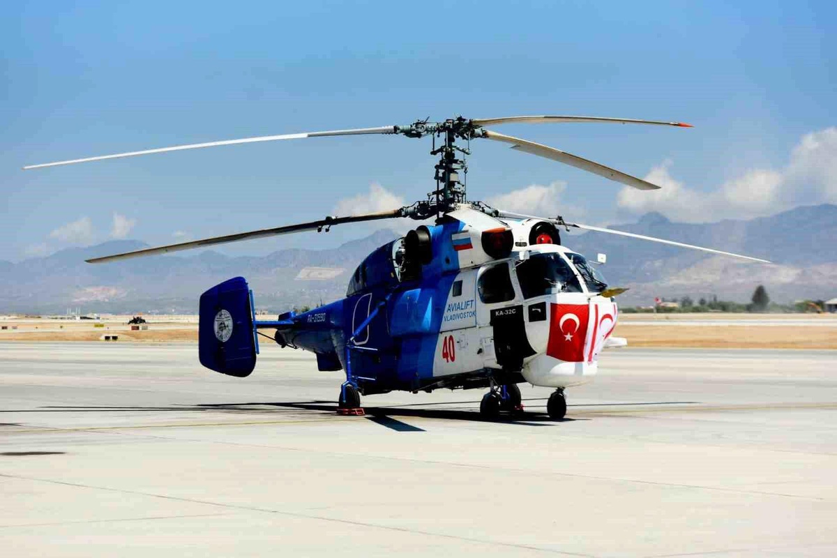 Türkiye KKTC\'ye Yangın Söndürme Helikopteri Gönderdi