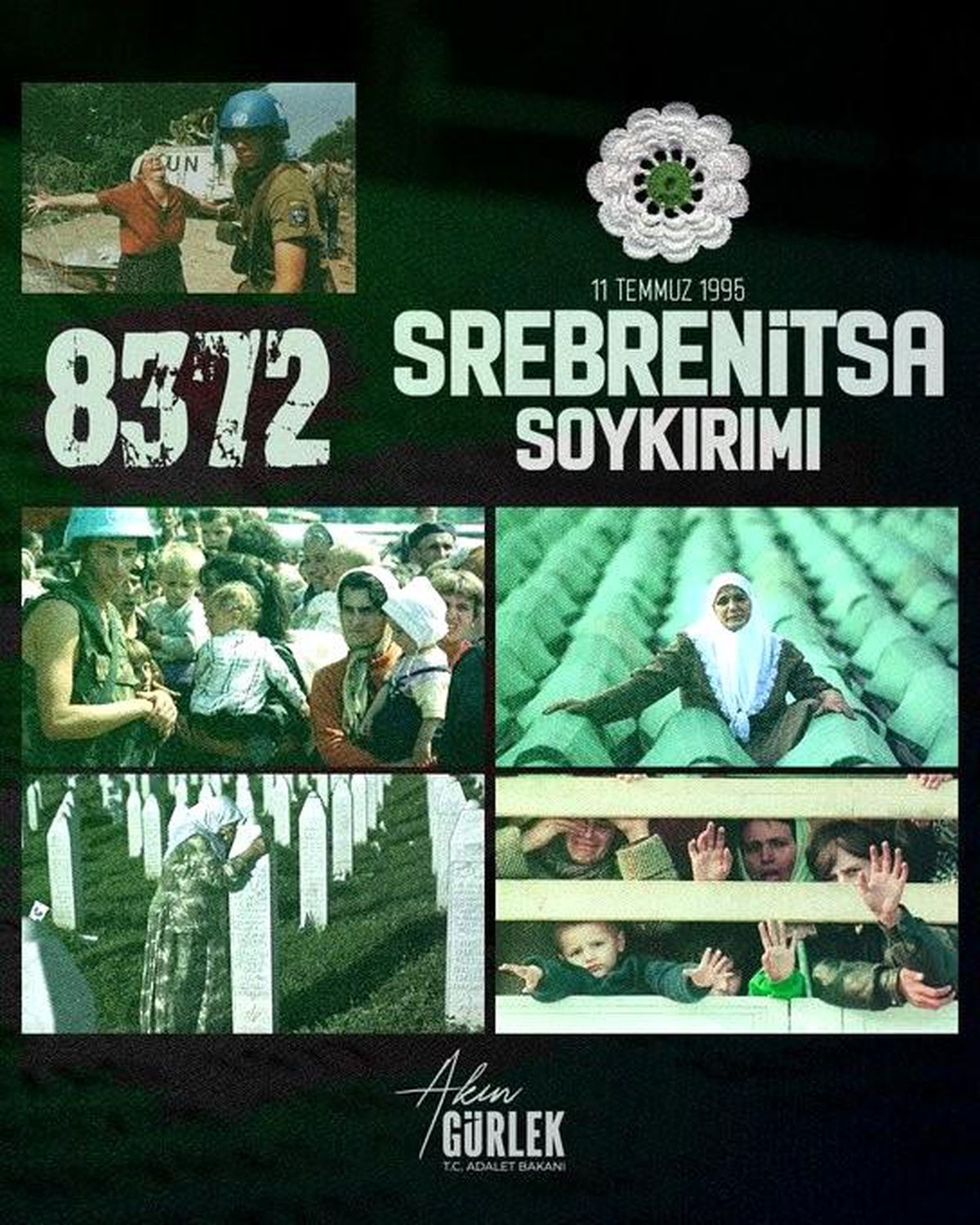 Gürlek: Srebrenitsa insanlık tarihine kara leke