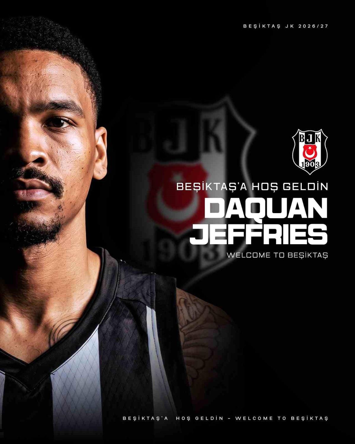 Beşiktaş\'tan DaQuan Jeffries Transferi