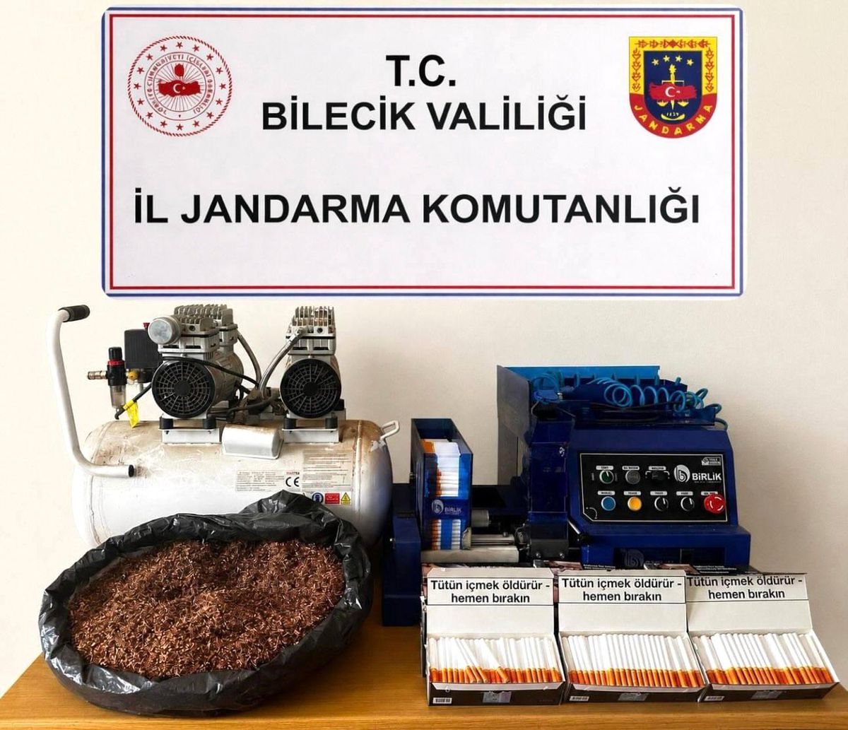 Bilecik\'te Kaçak Makaron Operasyonu