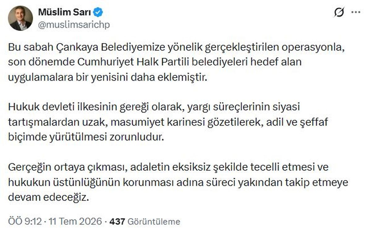 CHP\'den Çankaya Belediyesi Açıklaması