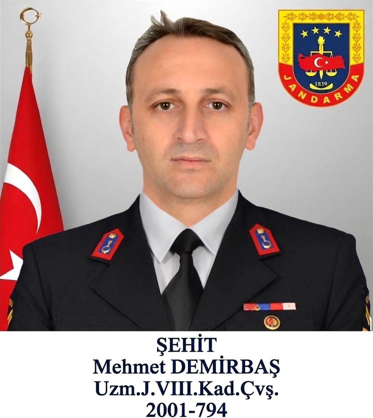 Eskişehir\'de şehit düşen Jandarma Çavuş Mehmet Demirbaş, Samsun\'da son yolculuğuna uğurlanacak