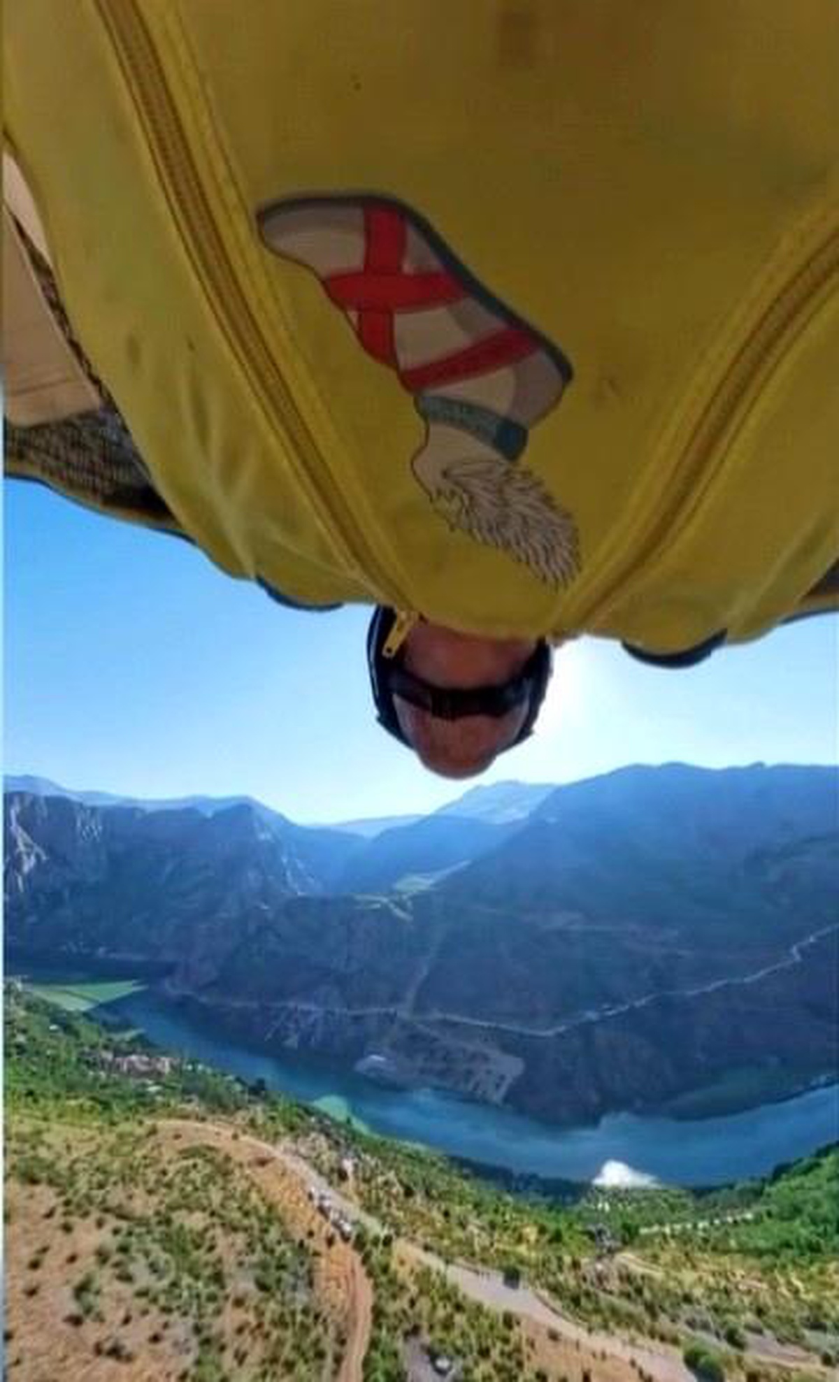 Kemaliye\'de Wingsuit Atlayışı Heyecan Yarattı