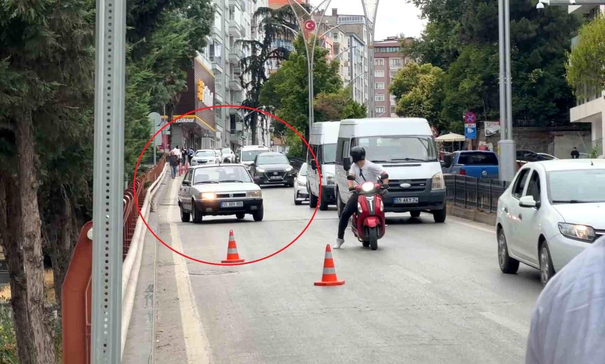 Samsun\'da Trafik Denetiminde Kaçış Çabası
