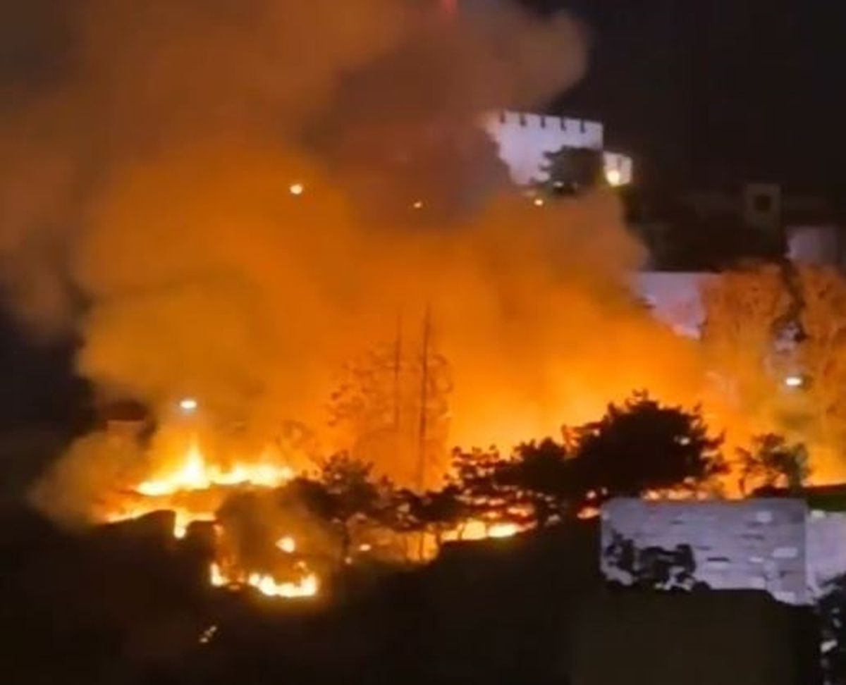 Ankara Kalesi\'nde Yangın Söndürüldü