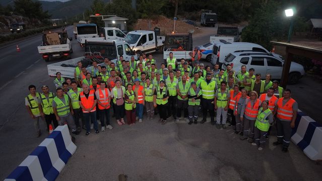 Bodrum’da Gece Temizlik Çalışmaları