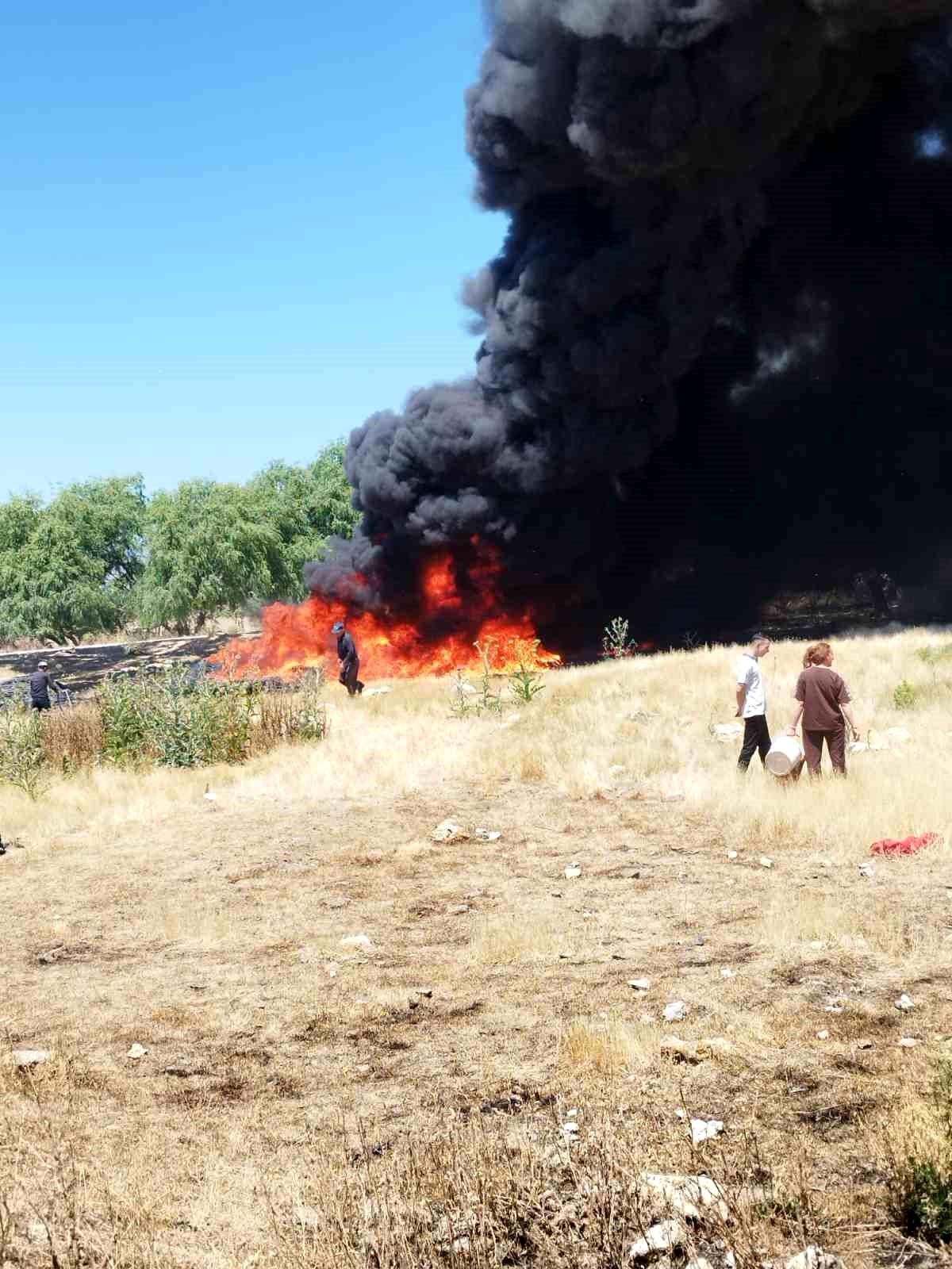 Eskişehir\'de Sigara İzmariti Yangın Çıkardı