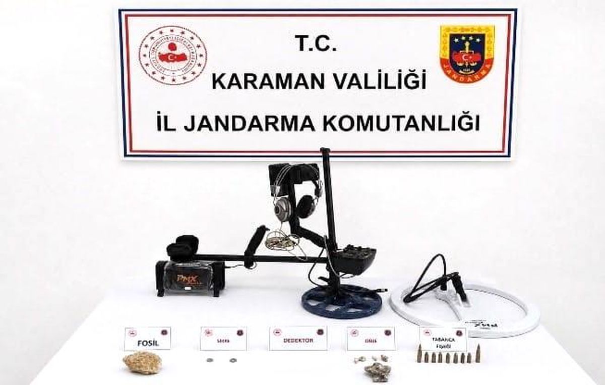 Karaman\'da Uyuşturucu ve Tarihi Eser Operasyonu