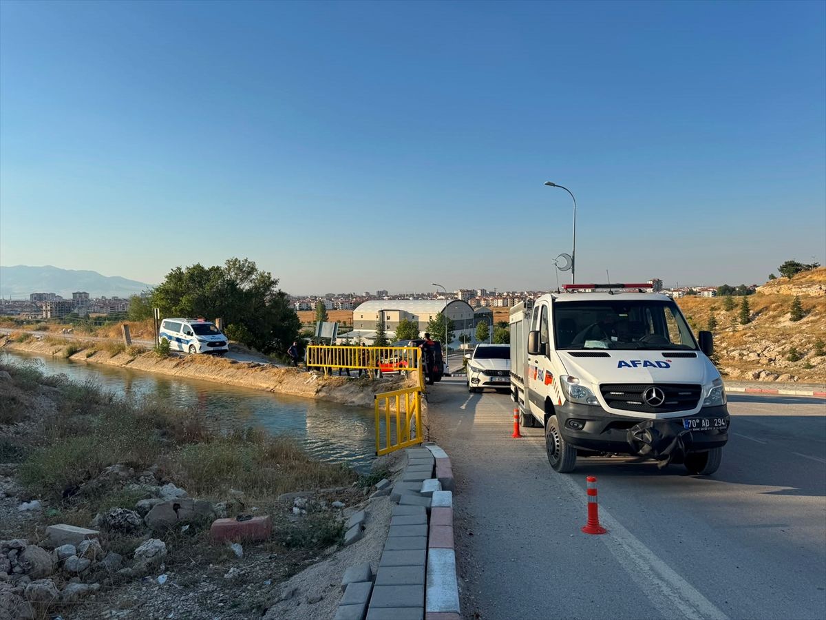 Karaman\'da 2 Çocuk Sulama Kanalında Kurtarıldı
