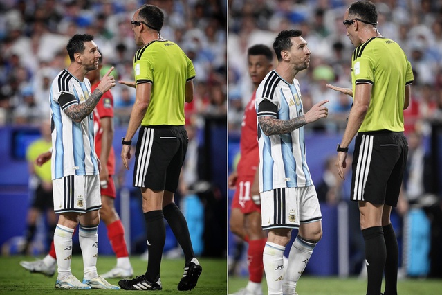 Messi, Portekizli hakeme ayar verdi: Benimle saygılı konuş