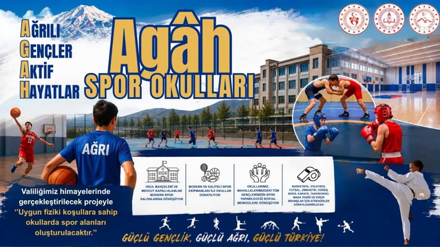 Ağrı’da okullar spor merkezine dönüşüyor: Dev proje için ilk adım atıldı
