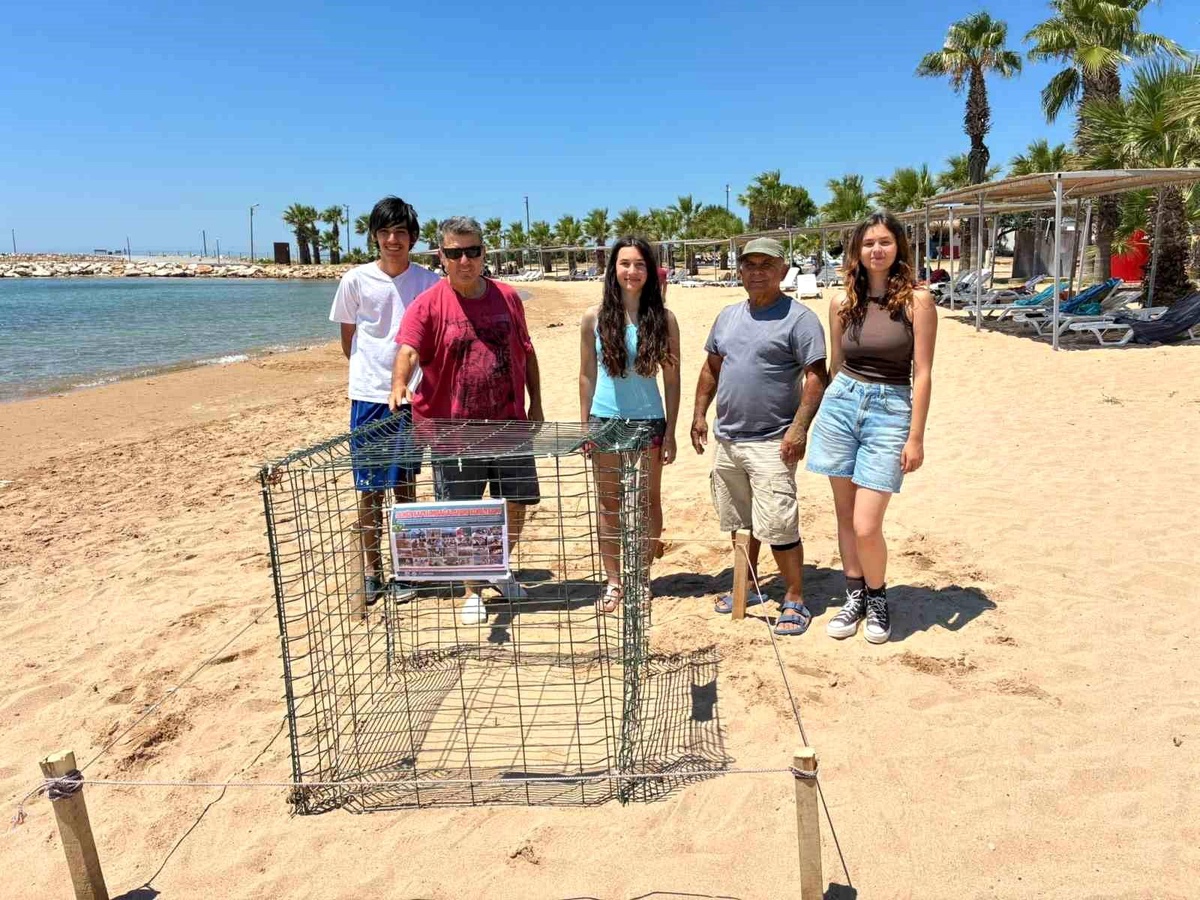 Caretta caretta yuvası koruma altına alındı