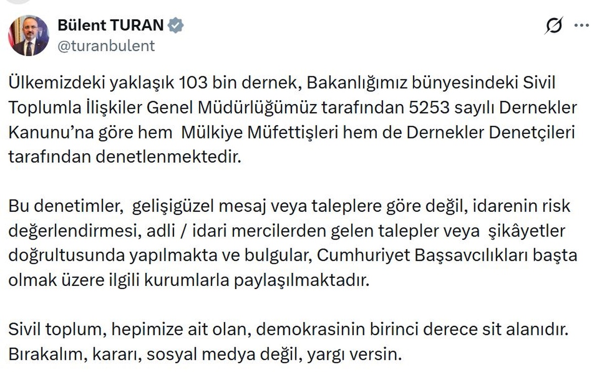 Dernekler Denetleniyor