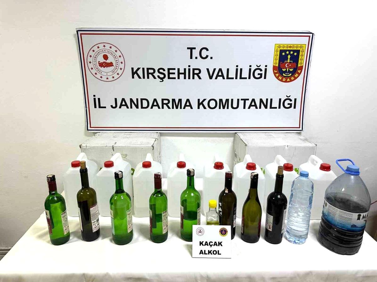 Kırşehir\'de Kaçak Alkol Operasyonu