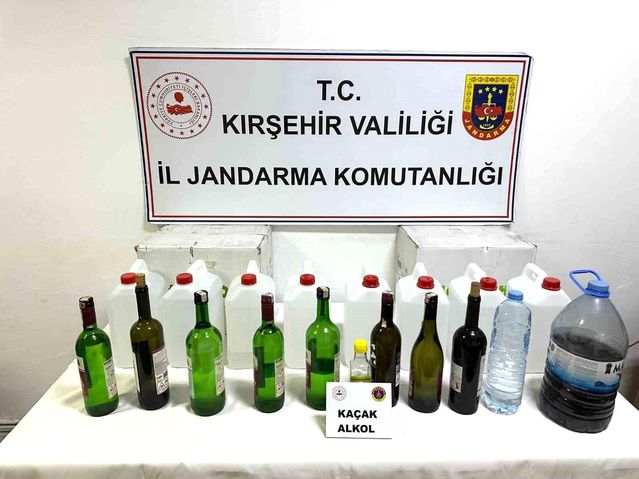Kırşehir’de Kaçak Alkol Operasyonu