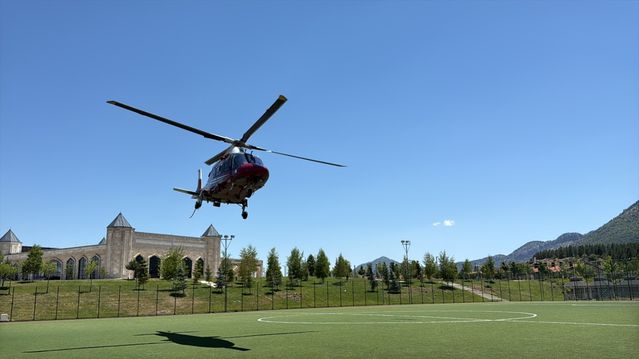 Hava Ambulansı ile Mide Kanaması Hastası Sevk Edildi