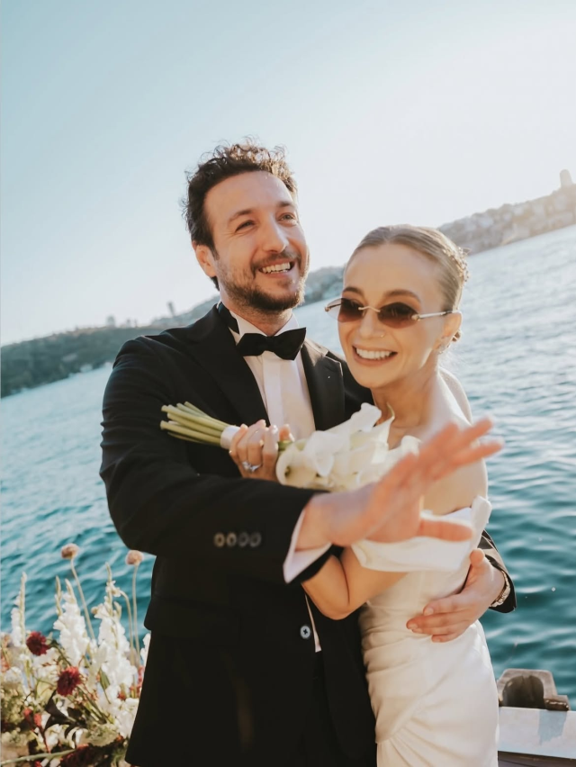 Ünlü oyuncu Damla Sönmez ve İlkay Akıncı sessiz sedasız evlendi!