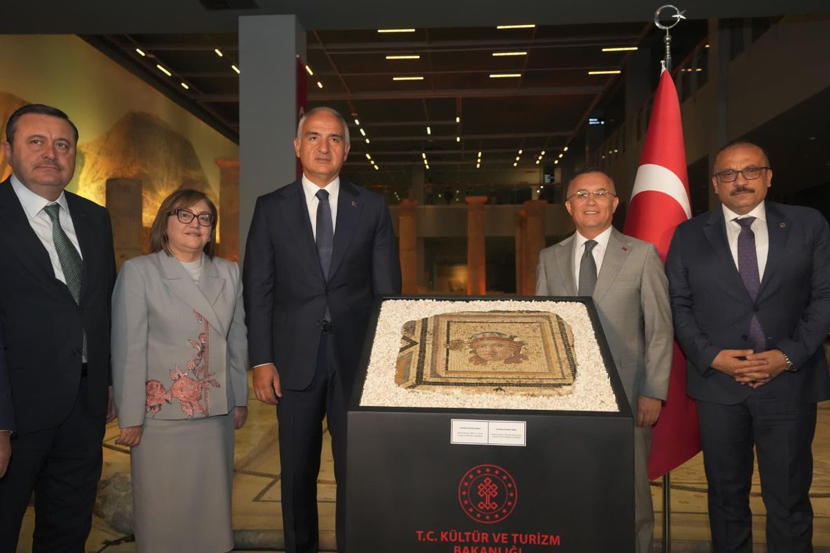 ABD\'den iade edilen Zeugma mozaik paneli evine kavuştu