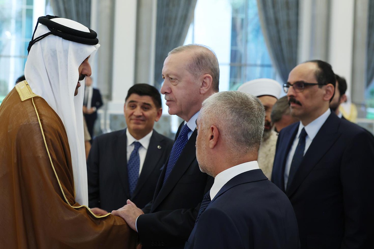 Cumhurbaşkanı Erdoğan\'dan Katar Emiri Al Sani’ye taziye ziyareti