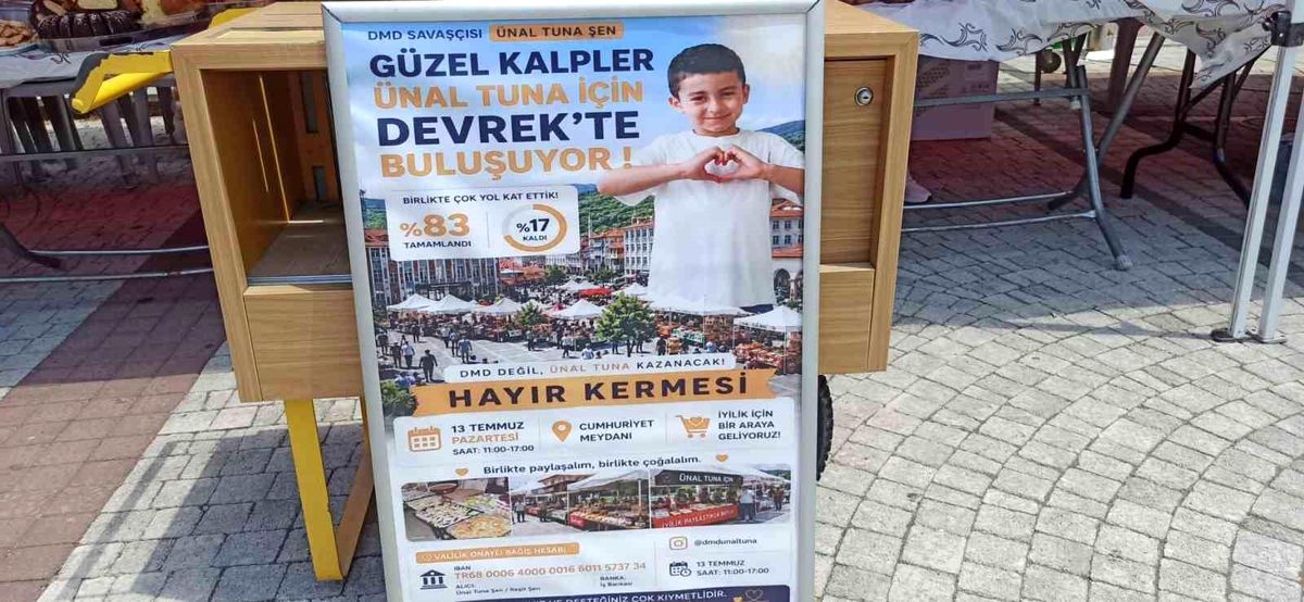 Devrekliler küçük Ünal için tek yürek oldular