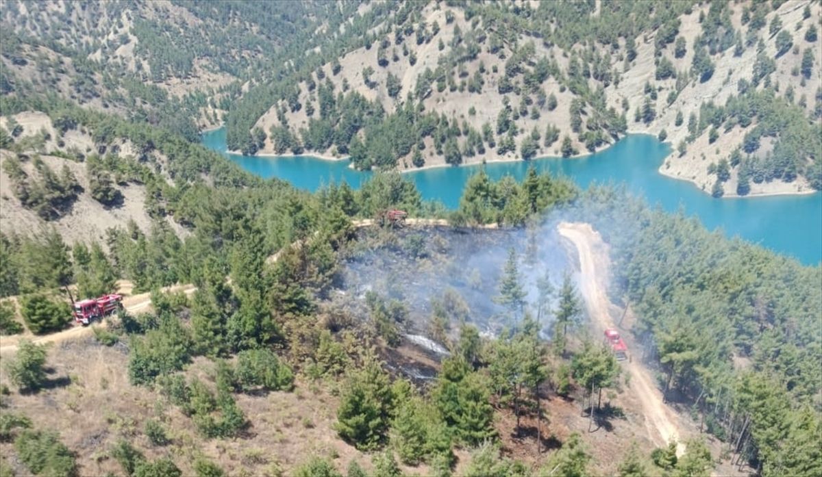 Kahramanmaraş\'ta Orman Yangını Kontrollü Hale Getirildi