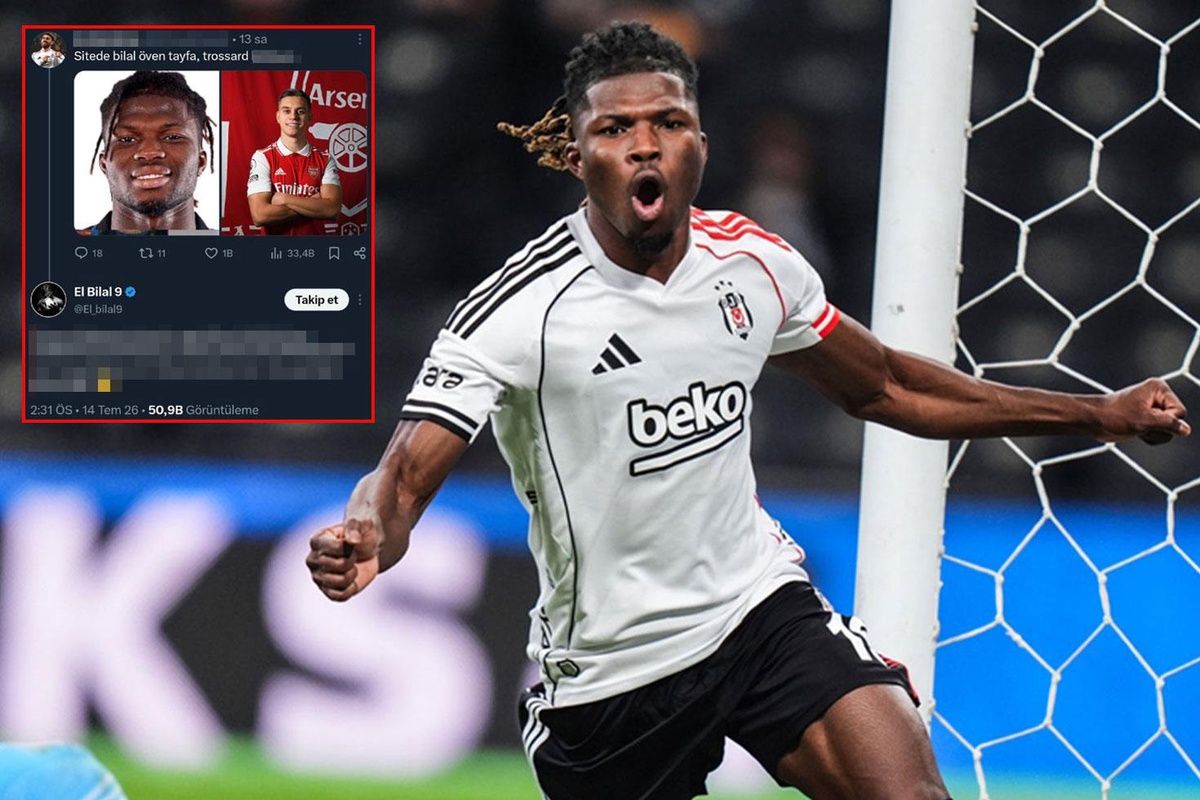 Yapılan paylaşım sonrası çılgına dönen El Bilal Toure\'den Beşiktaş taraftarına hakaret
