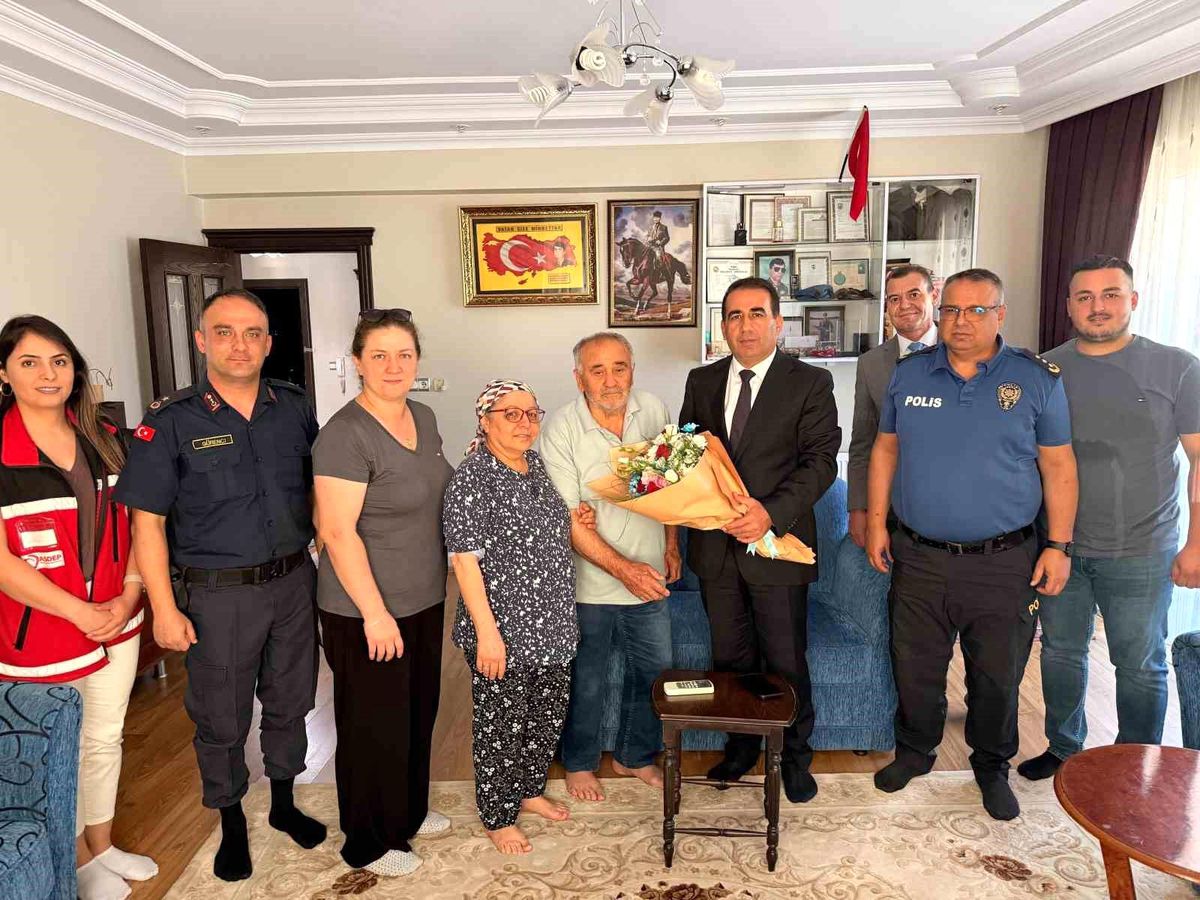 Kaymakam Öter\'den ilk ziyaret şehit ailesine