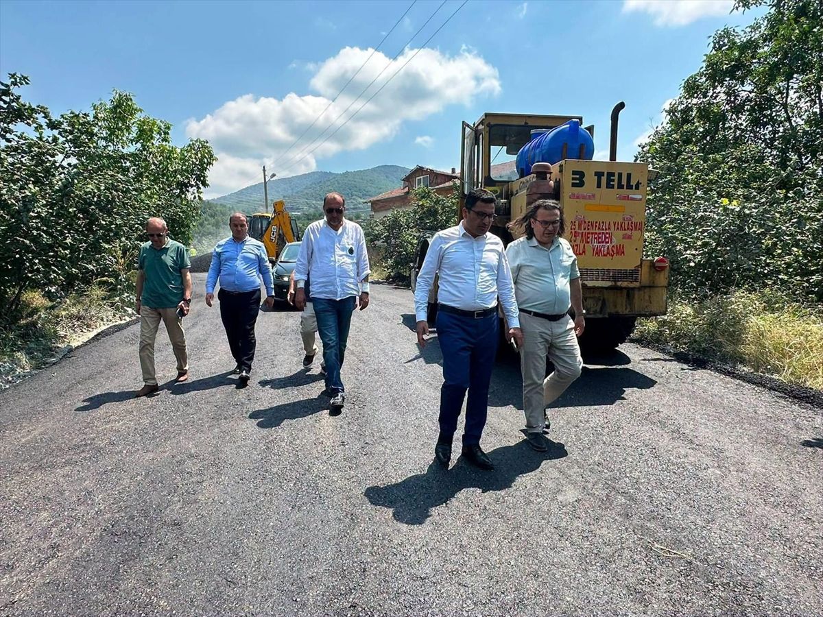Alaplı\'da 10 km Asfalt çalışması