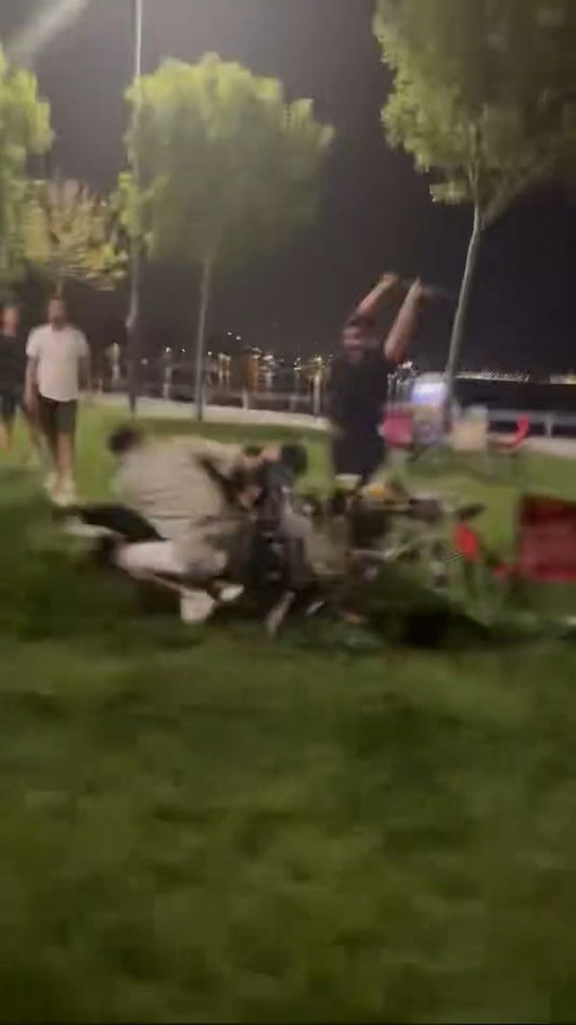 Pikniğe gidip dayak yediler: Yumruklar, sopalar havada uçuştu!