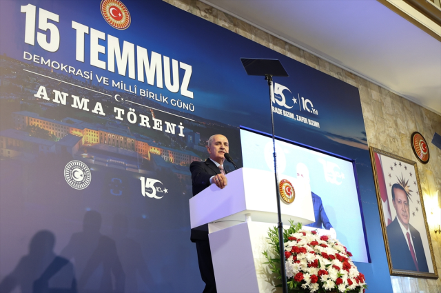 TBMM Başkanı Kurtulmuş, 15 Temmuz Demokrasi ve Milli Birlik Günü Anma Töreni'nde konuştu