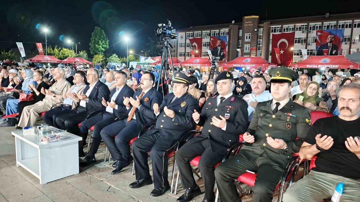 Bafra’da 15 Temmuz Anma Programı Düzenlendi