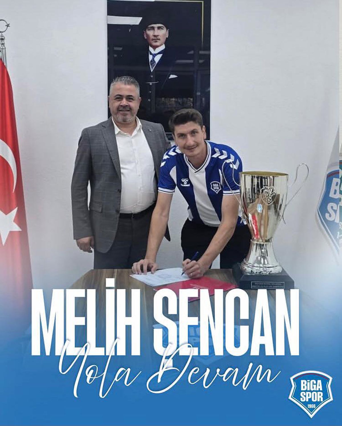 Bigaspor, Kaptanı Melih Şencan ile Devam Kararı Aldı