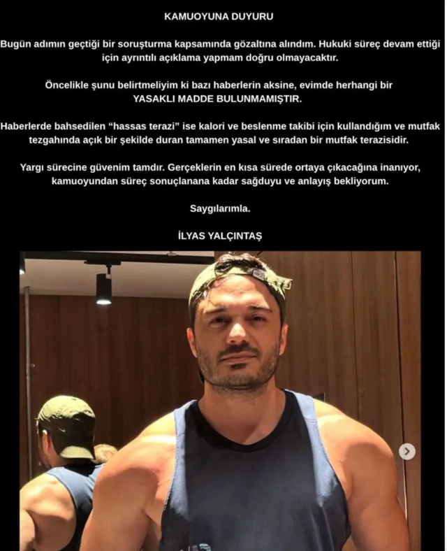İlyas Yalçıntaş'tan evinde bulunan hassas teraziyle ilgili açıklama