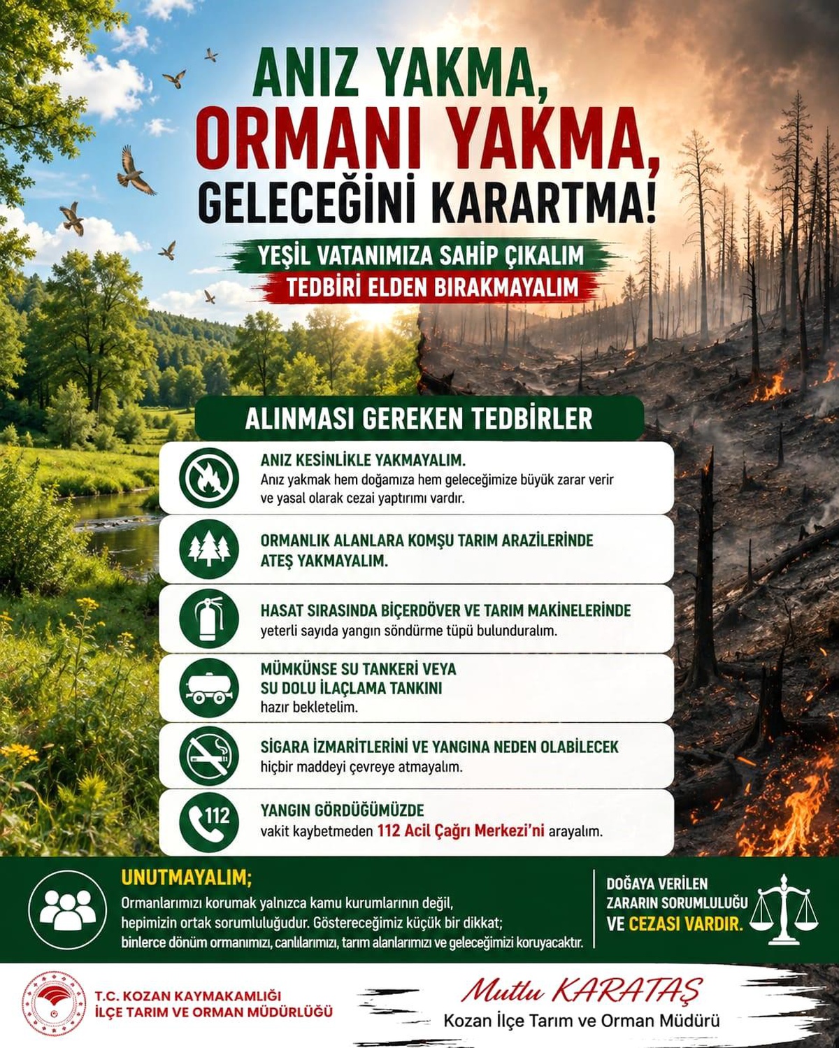 Orman Yangını Riski Artıyor