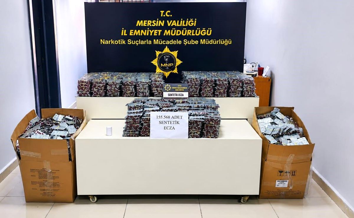 Mersin\'de 155 Bin Uyuşturucu Hap Ele Geçirildi