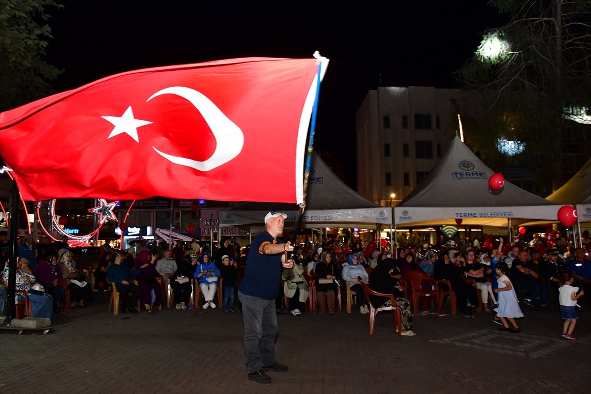Terme\'de 15 Temmuz anma programı
