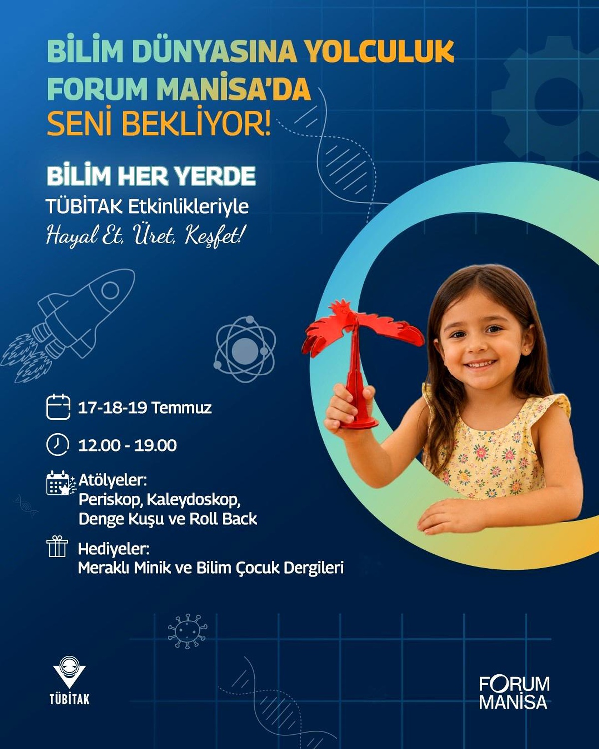 TÜBİTAK Bilim Şenliği Manisa\'da